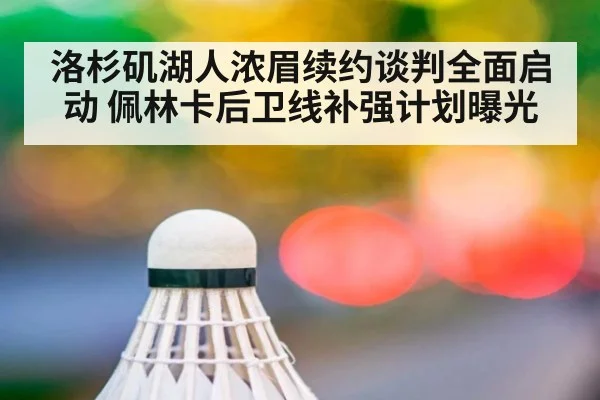 洛杉矶湖人浓眉续约谈判全面启动 佩林卡后卫线补强计划曝光